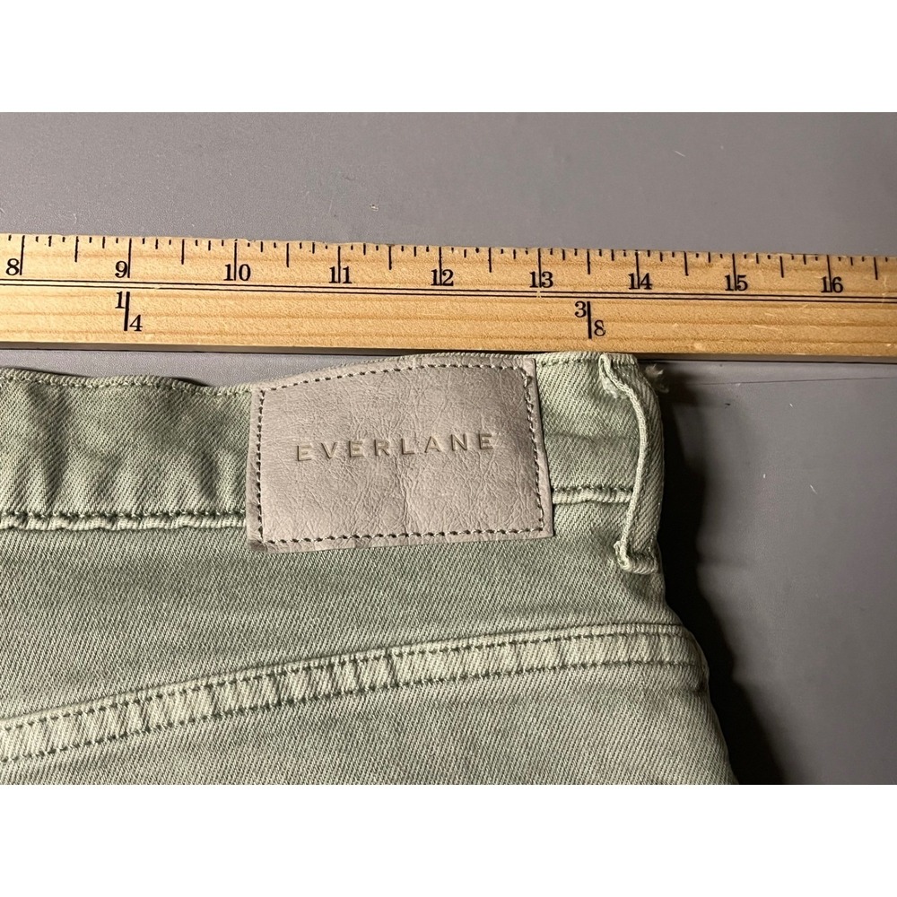 Everlane The Way-High Jean Sage Green Organic Cotton Straight Leg Womens 27 Tall - Picture 8 of 10